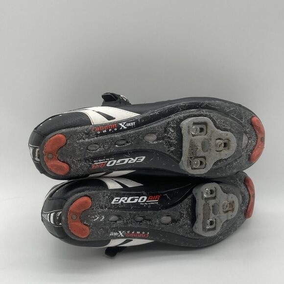 Mens Size 46 B36 Louis Garneau Revo XR3 Road Cycling Shoes Black Hook Loop - Picture 8 of 12
